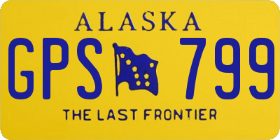 AK license plate GPS799