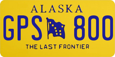 AK license plate GPS800