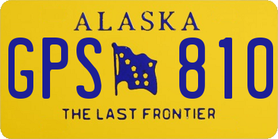 AK license plate GPS810