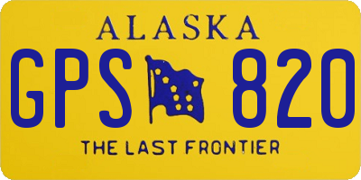 AK license plate GPS820