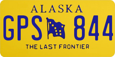 AK license plate GPS844