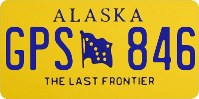 AK license plate GPS846