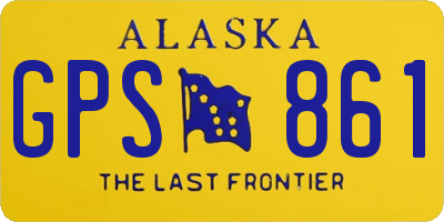 AK license plate GPS861