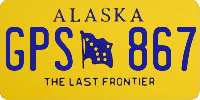 AK license plate GPS867