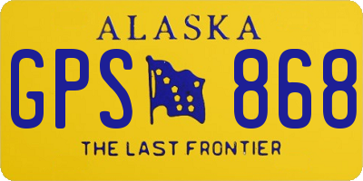 AK license plate GPS868