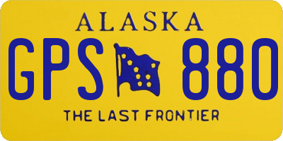 AK license plate GPS880