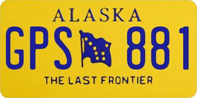 AK license plate GPS881