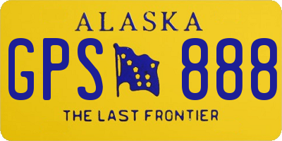 AK license plate GPS888