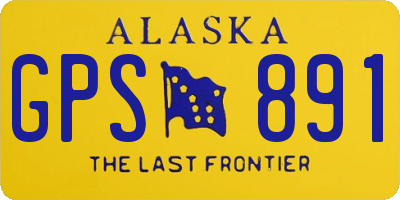 AK license plate GPS891