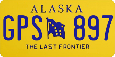 AK license plate GPS897