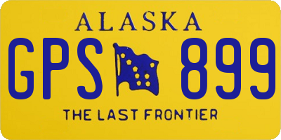 AK license plate GPS899