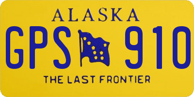 AK license plate GPS910