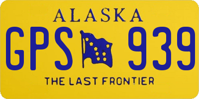 AK license plate GPS939