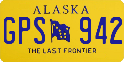 AK license plate GPS942