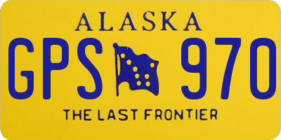 AK license plate GPS970