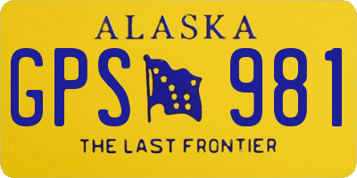 AK license plate GPS981