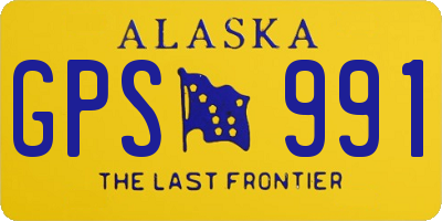 AK license plate GPS991