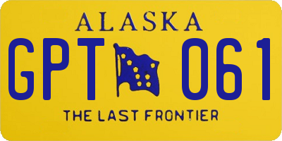 AK license plate GPT061