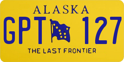AK license plate GPT127