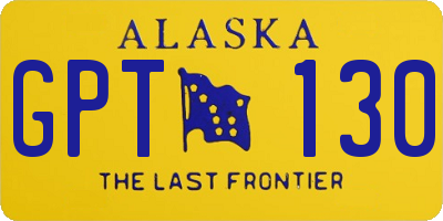 AK license plate GPT130
