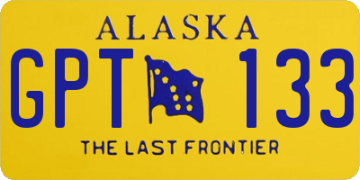 AK license plate GPT133