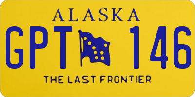AK license plate GPT146