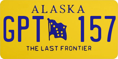 AK license plate GPT157