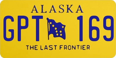 AK license plate GPT169