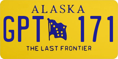 AK license plate GPT171
