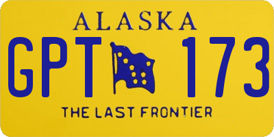 AK license plate GPT173