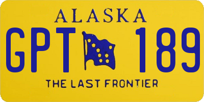 AK license plate GPT189
