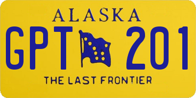 AK license plate GPT201