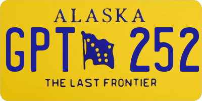 AK license plate GPT252