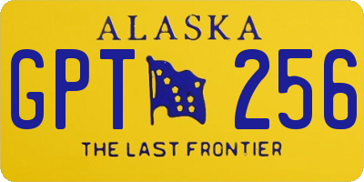 AK license plate GPT256