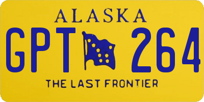 AK license plate GPT264