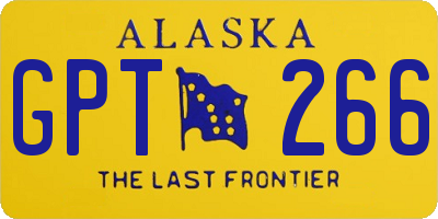 AK license plate GPT266