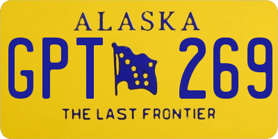 AK license plate GPT269
