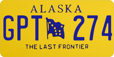 AK license plate GPT274