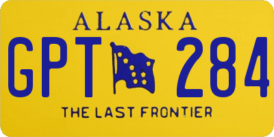 AK license plate GPT284