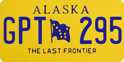 AK license plate GPT295