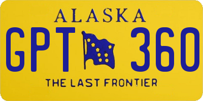 AK license plate GPT360