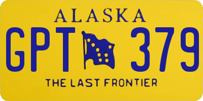 AK license plate GPT379