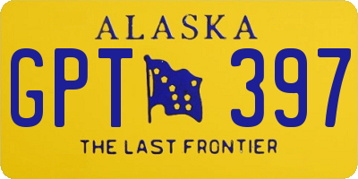 AK license plate GPT397