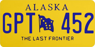 AK license plate GPT452