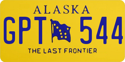 AK license plate GPT544