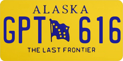 AK license plate GPT616