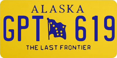 AK license plate GPT619
