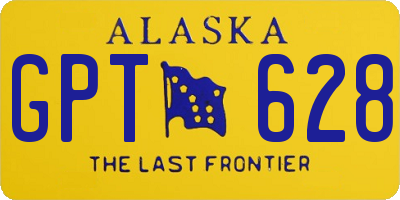 AK license plate GPT628