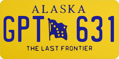 AK license plate GPT631