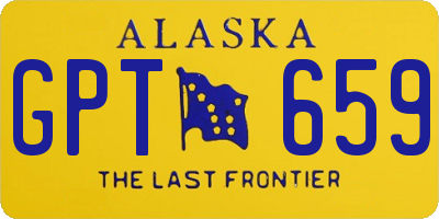 AK license plate GPT659